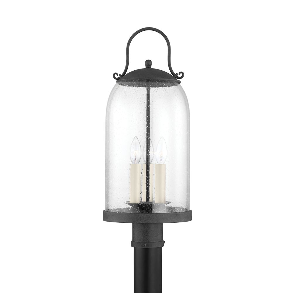 Troy Lighting P5187-frn 3 Light Exterior Pendant In French Iron