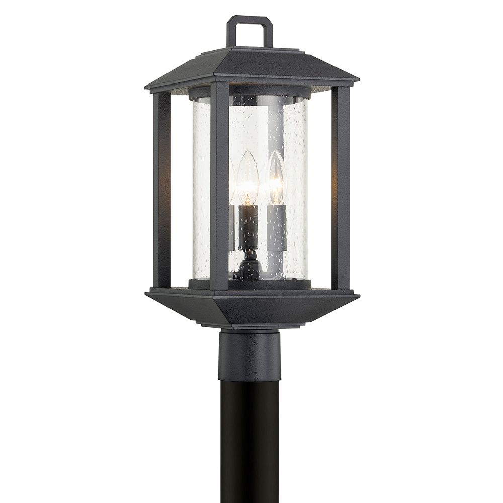 Troy Lighting P7285-FOR Mccarthy Post in Forged Iron