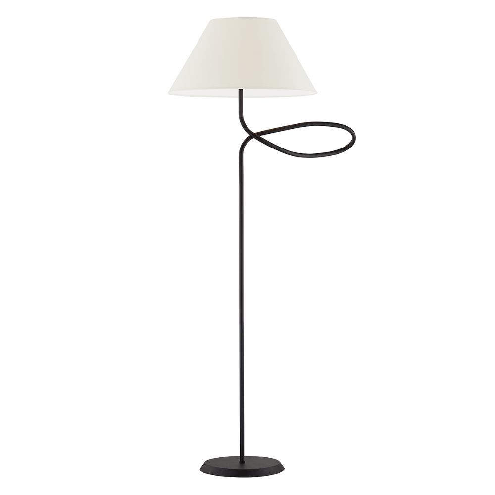 Troy Lighting PFL1868-FOR Fillea 1 Light Floor Lamp In Forged Iron