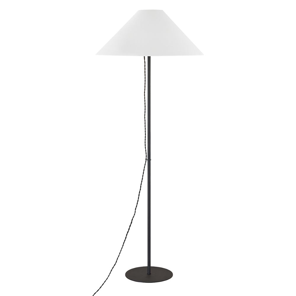 Troy Lighting PFL3765-TBK Soren 1 Light Floor Lamp In Textured Black