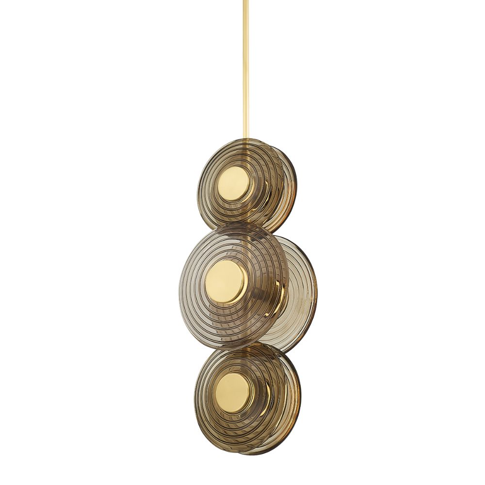 Hudson Valley PI1892706-AGB 6 Light Pendant in Aged Brass