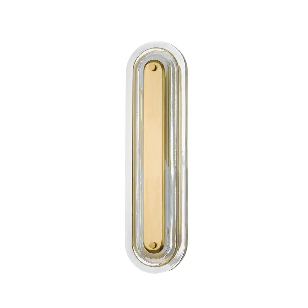 Hudson Valley PI1898101S-AGB 1 Light Wall Sconce in Aged Brass