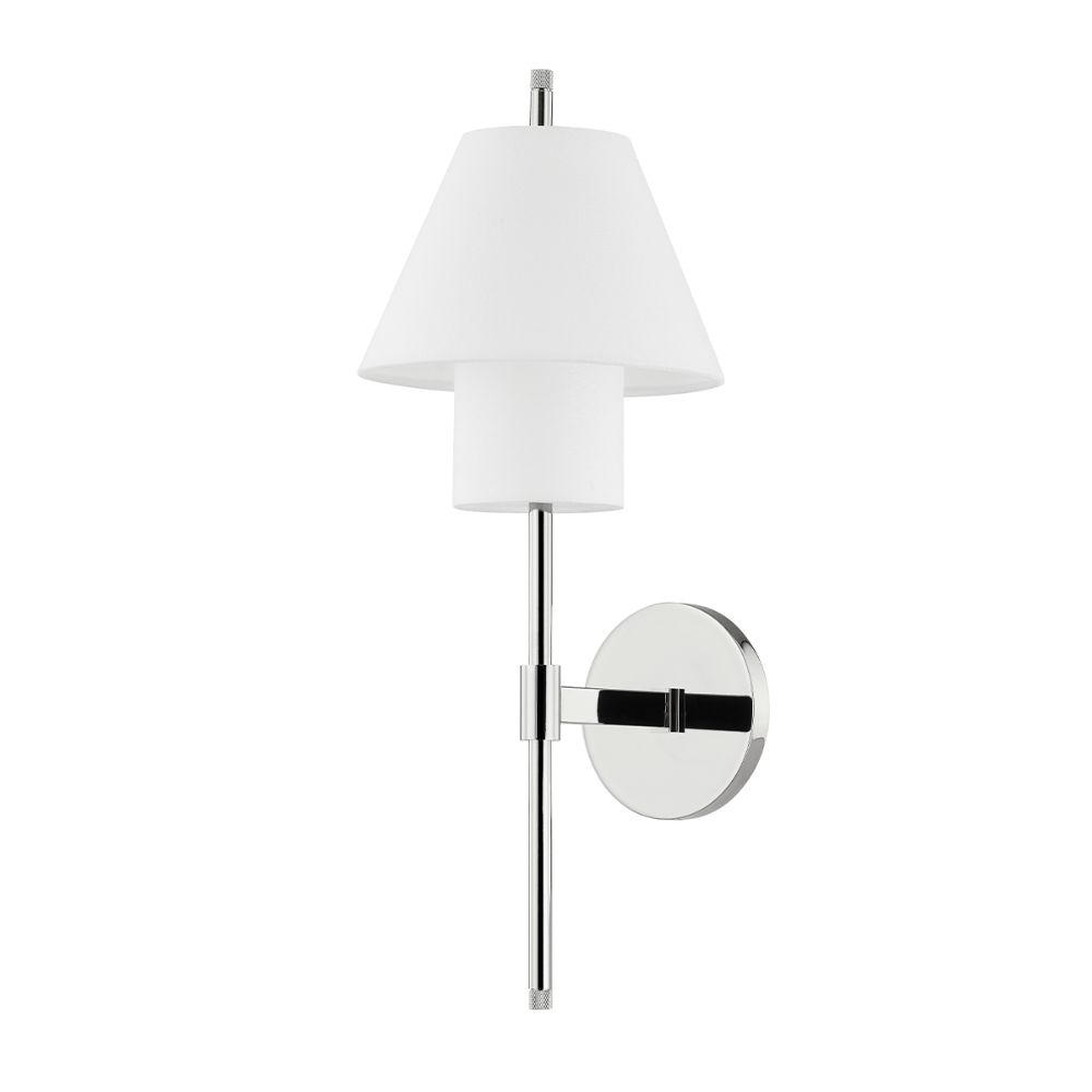 Hudson Valley PI1899101-PN 1 Light Wall Sconce in Polished Nickel