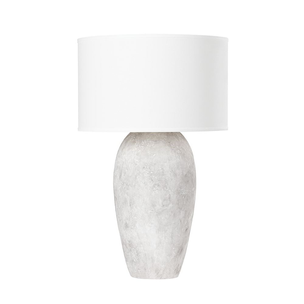 Troy Lighting PTL1020-CWG Zeke 1 Light Table Lamp In Ceramic Weathered Grey