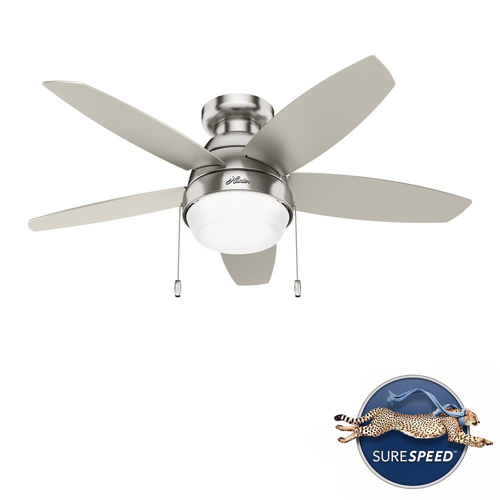 Hunter 51224 Lilliana With LED Light 44 Inch Ceiling Fan in Fresh White