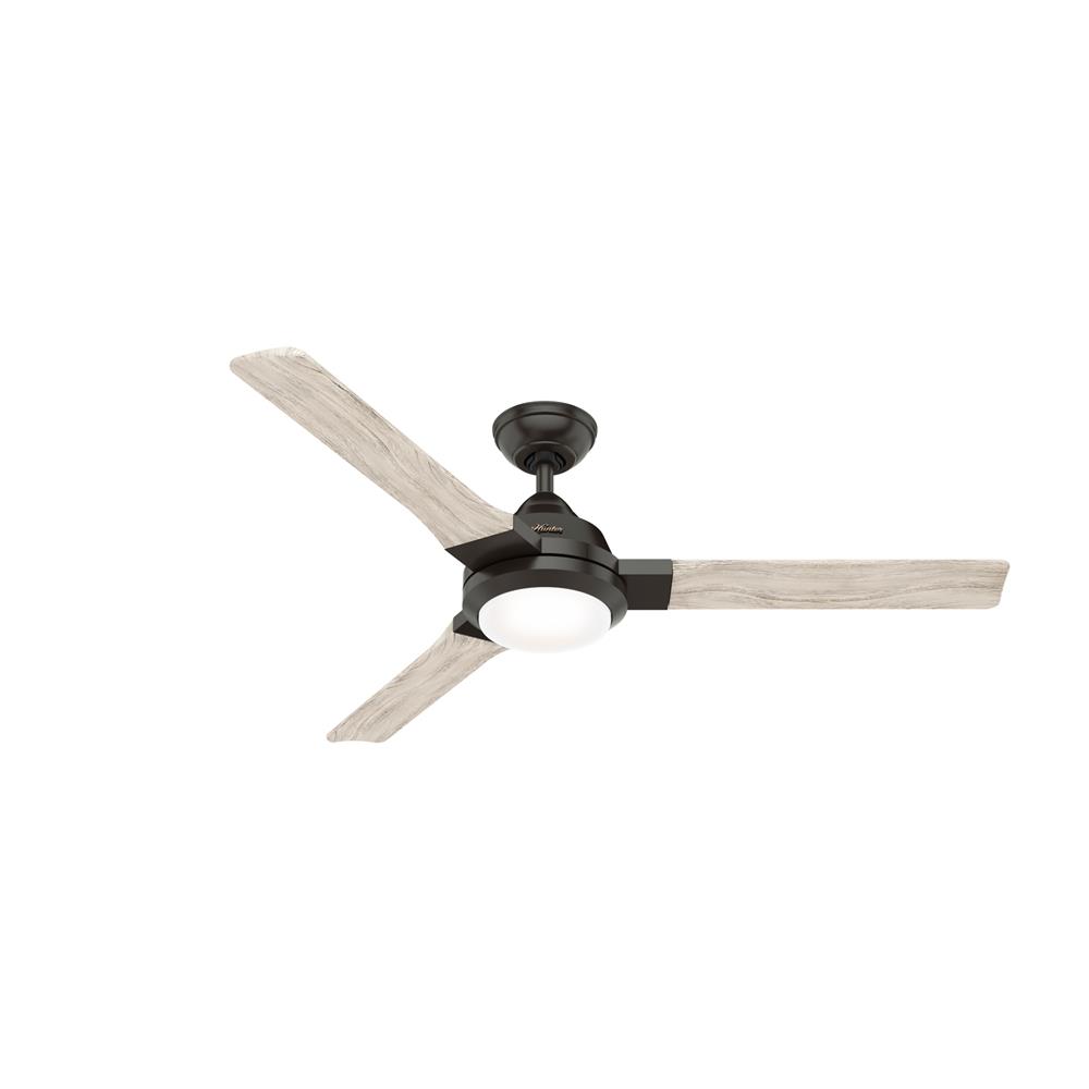 Hunter Fans 50780 Leti with LED Light 54 inch Ceiling Fan in Noble Bronze