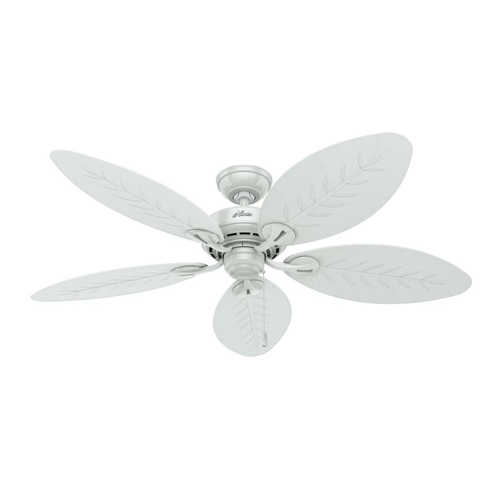 Hunter Fans 50474 Bayview Outdoor 54 inch Cailing Fan in White