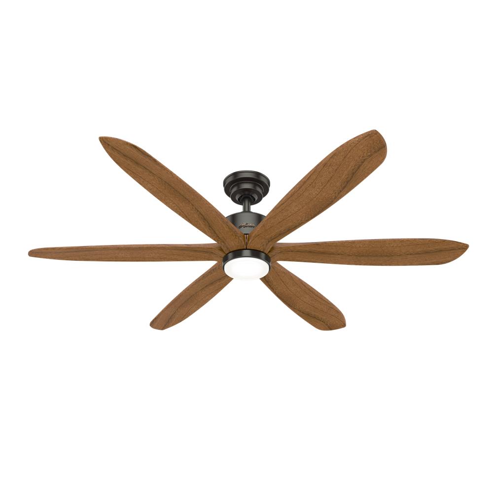 Hunter Fans 50769 Rhinebeck with LED Light 58 inch Ceiling Fan in Noble Bronze