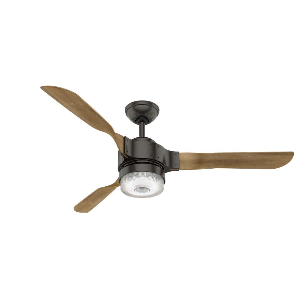 Hunter Fans 59226 Apache with LED Light 54 inch Ceiling Fan in Noble Bronze