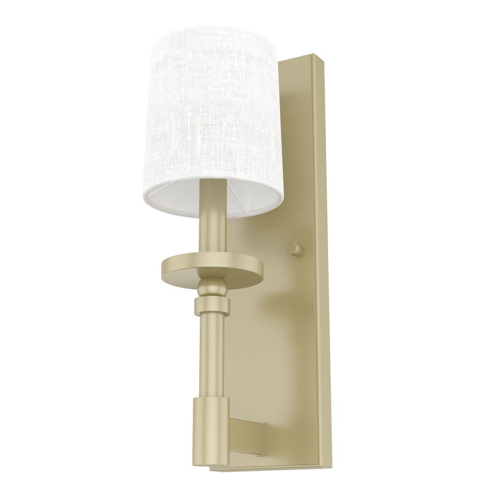 Hunter Fans 19693 Briargrove 1 Light Wall Sconce in Painted Modern Brass