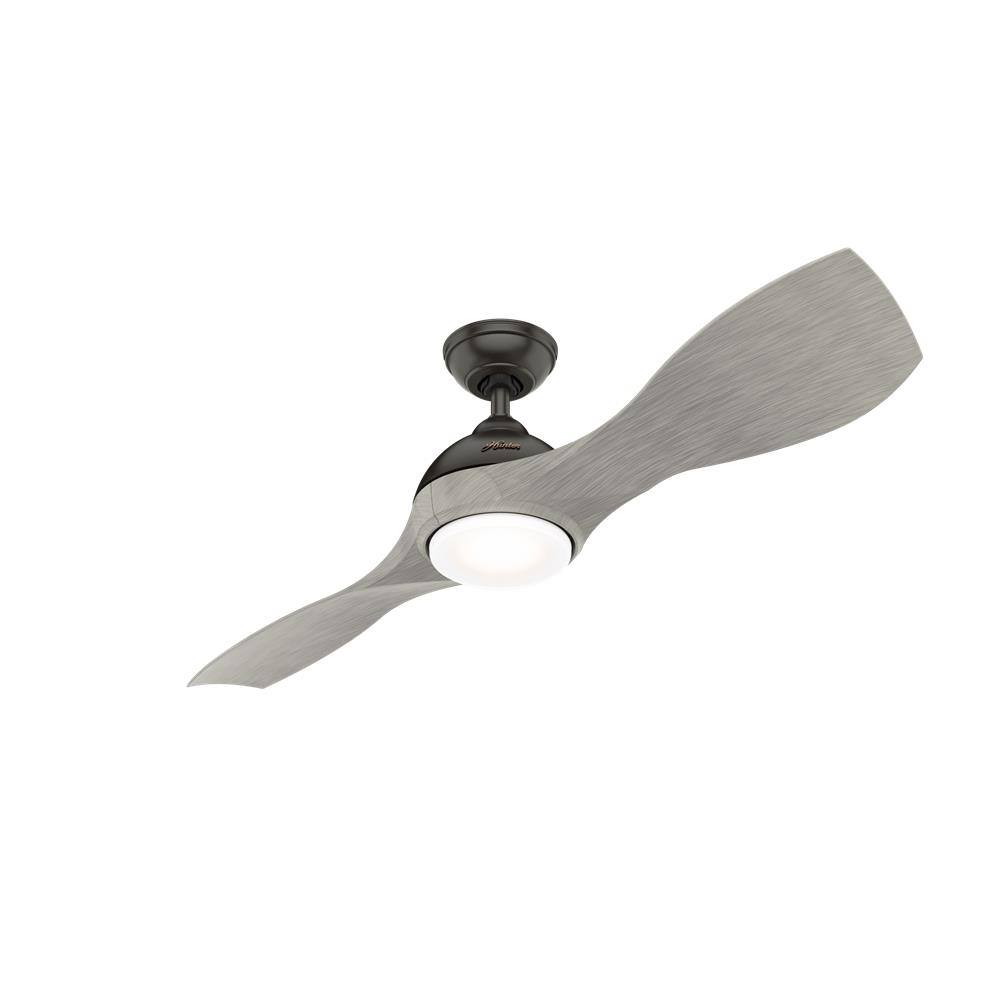 Hunter Fans 50734 Milstream Outdoor with LED Light 56 inch Cailing Fan in Noble Bronze