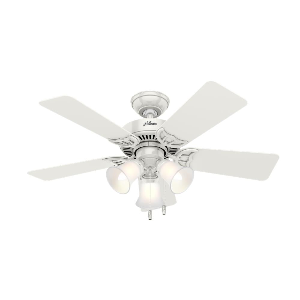 Hunter Fans 51010 Southern Breeze with 3 Lights 42 inch Ceiling Fan in White