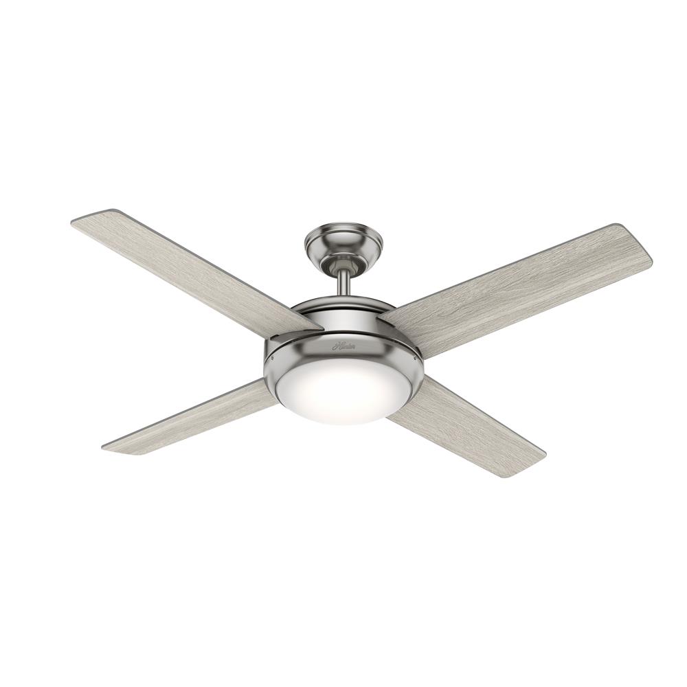 Hunter Fans 50848 Marconi with LED Light 52 inch Ceiling Fan in Brushed Nickel