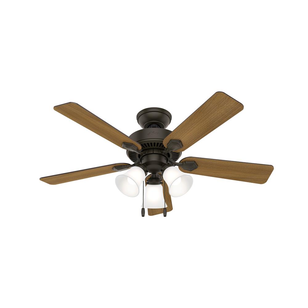 Hunter Fans 50881 Swanson with LED Light 44 inch Ceiling Fan in New Bronze