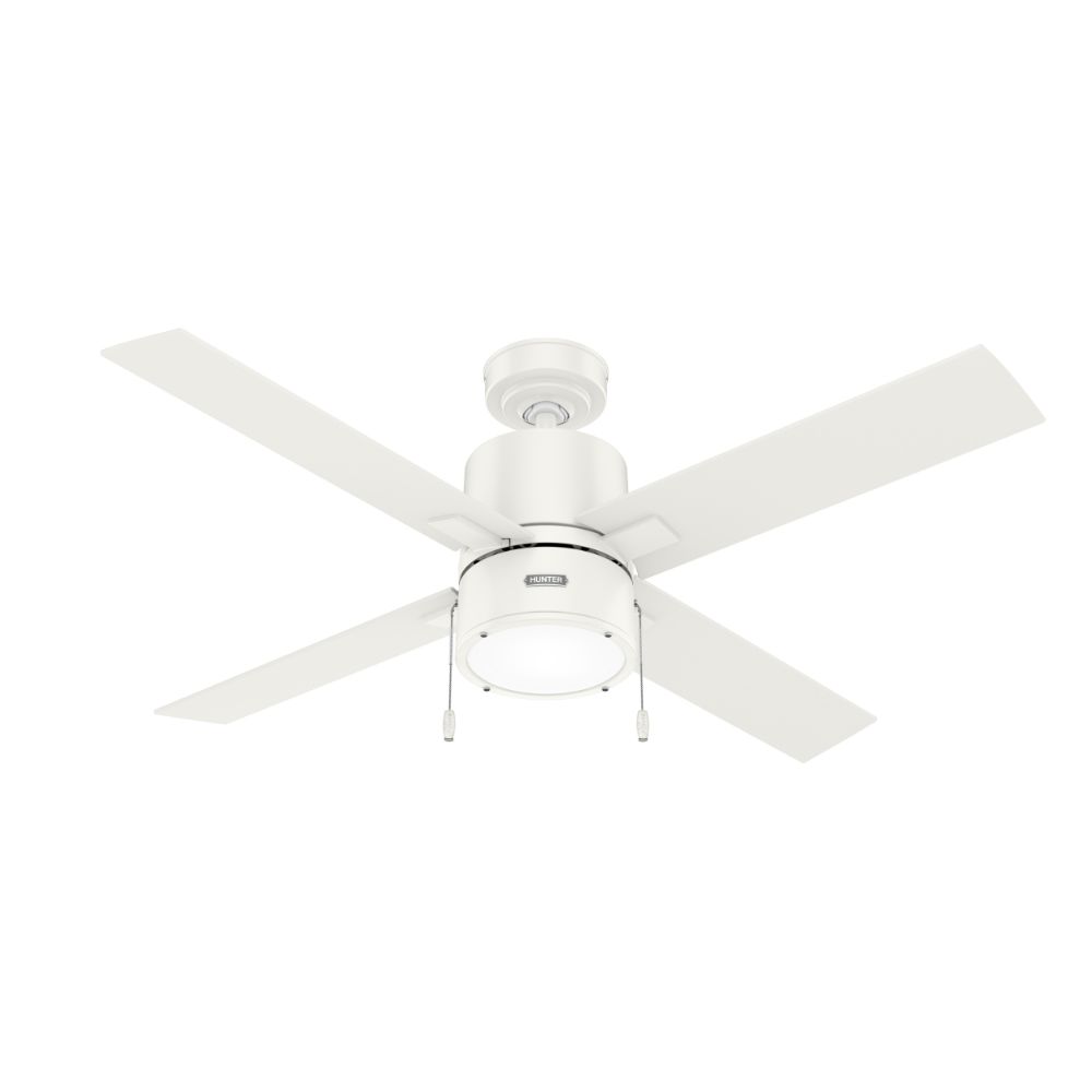 Hunter Fans 51744 Beck with LED Light 52 inch in Fresh White