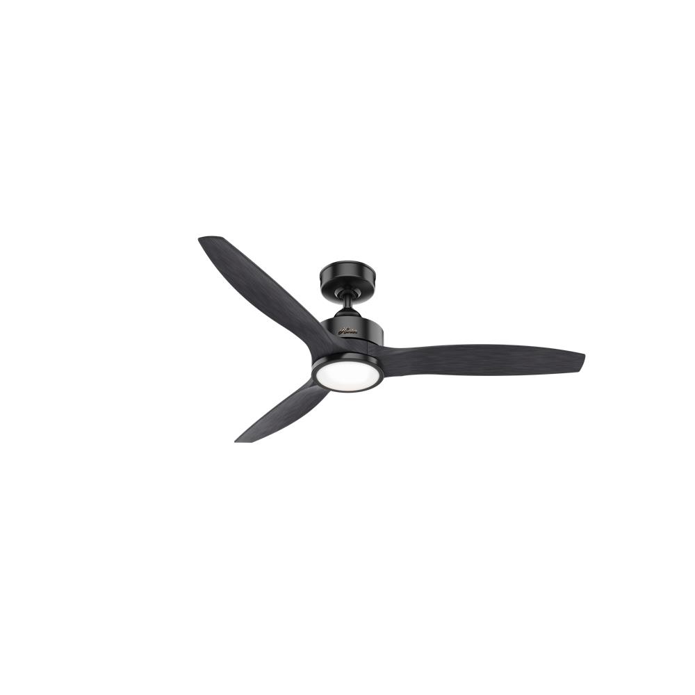 Hunter Fans 50716 Park View Outdoor with LED Light 52 inch Cailing Fan in Matte Black