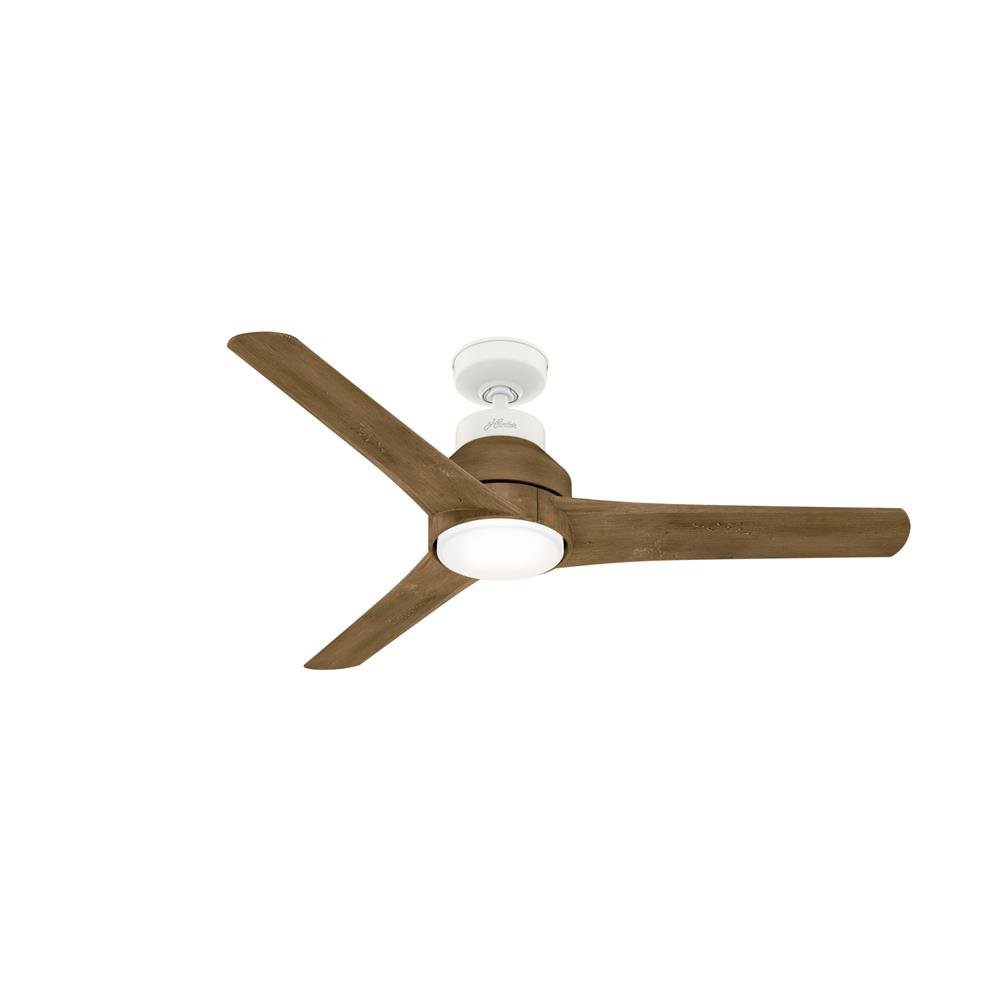 Hunter Fans 50009 Lakemont Outdoor with LED Light 52 inch Cailing Fan in Matte White