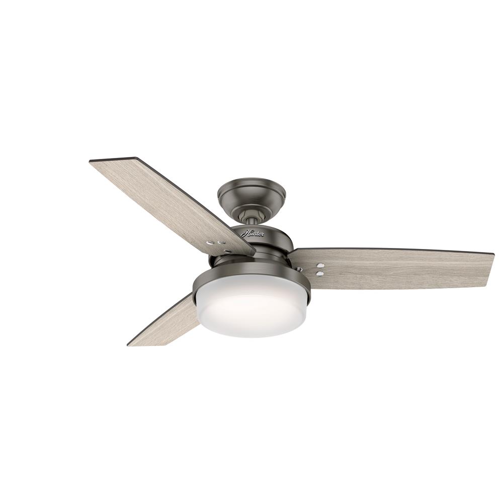 Hunter Fans 50393 Sentinel with LED Light 44 inch Ceiling Fan in Brushed Slate