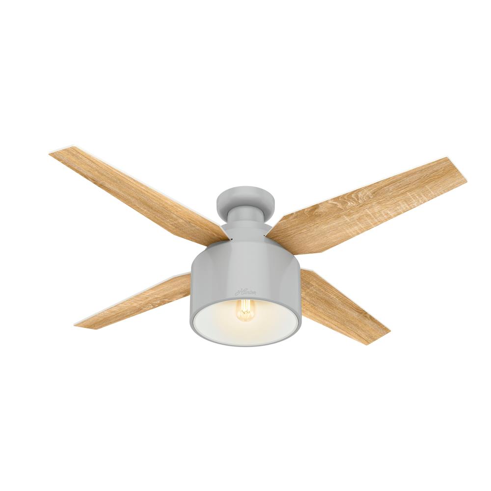 Hunter Fans 50264 Cranbrook Low Profile with Light 52 inch Ceiling Fan in Dove Grey
