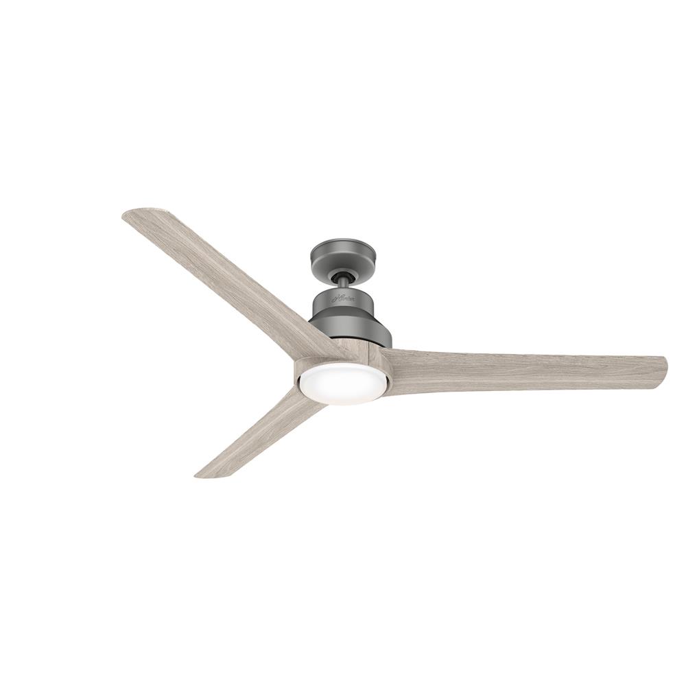 Hunter Fans 50008 Lakemont with LED Light 60 inch Cailing Fan in Matte Silver