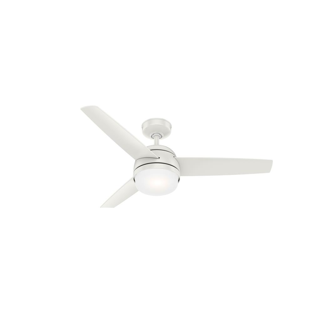 Hunter Fans 54211 Midtown with LED Light 48 inch Ceiling Fan in Fresh White