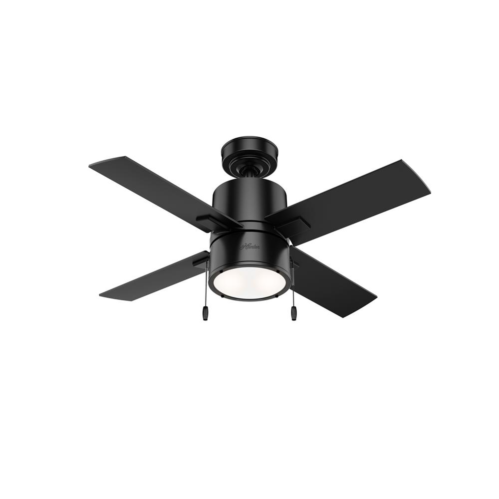 Hunter Fans 53433 Beck with LED Light 42 inch Ceiling Fan in Matte Black