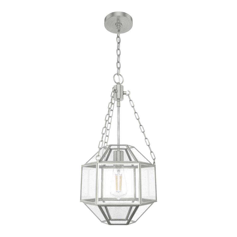 Hunter Fans 19364 Indria 1 Light Pendant 11 inch in Brushed Nickel