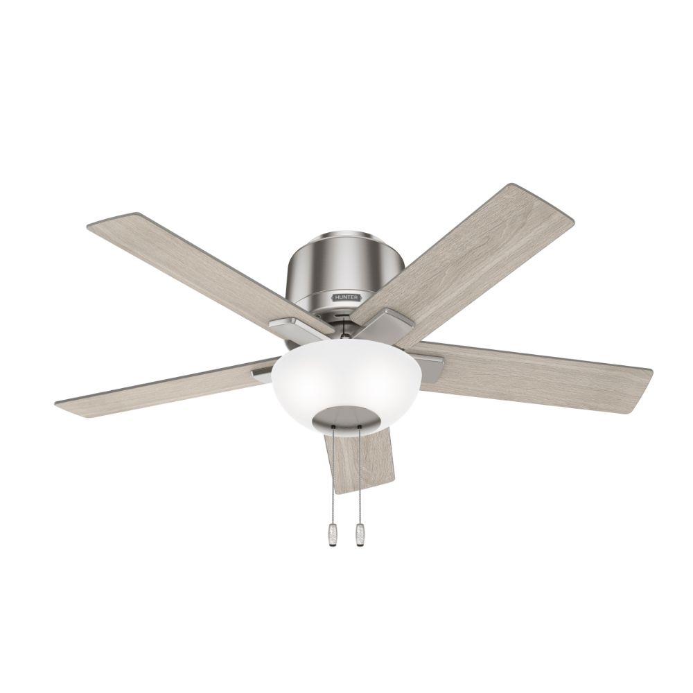 Hunter Fans 51587 Fitzgerald with LED Light 44 inch in Brushed Nickel