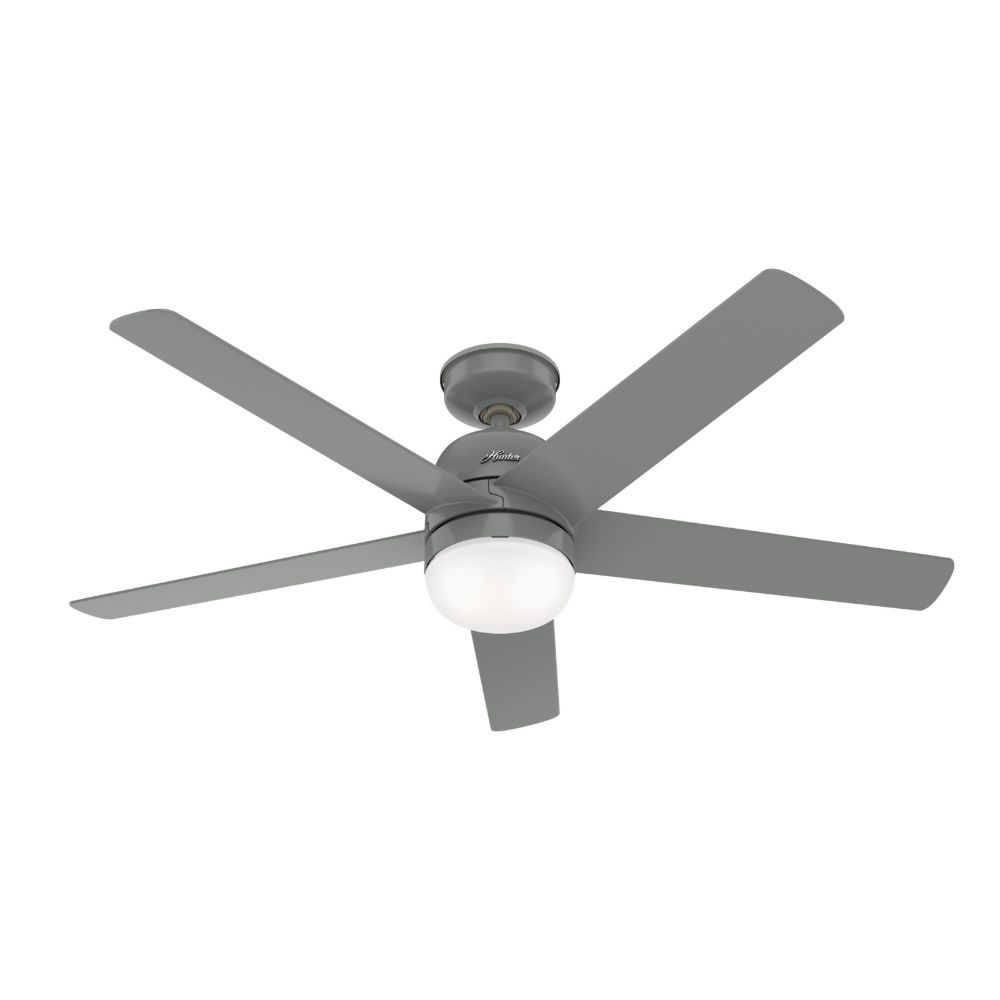 Hunter 50290 Anorak Outdoor With LED Light 52 Inch Ceiling Fan in Quartz Grey