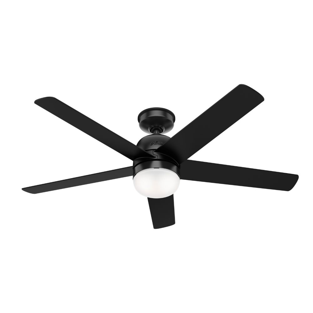 Hunter 50292 Anorak Outdoor With LED Light 52 Inch Ceiling Fan in Matte Black