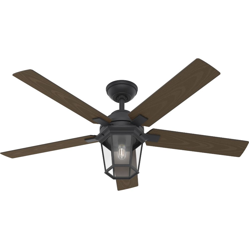 Hunter 50948 Candle Bay Outdoor With LED Light 52 Inch Ceiling Fan in Natural Iron