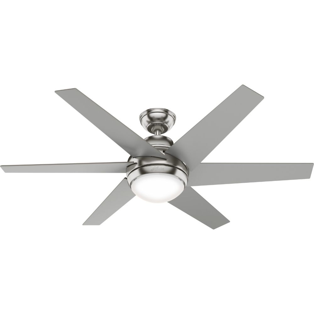 Hunter 50976 Sotto With LED Light 52 Inch Ceiling Fan in Brushed Nickel