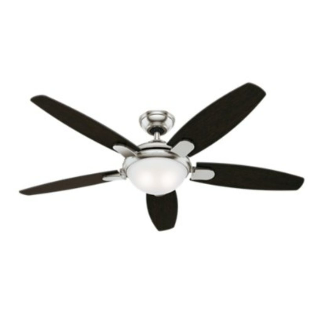 Hunter 59476 Contempo Ii With LED Light 54 Inch Ceiling Fan in Brushed Nickel