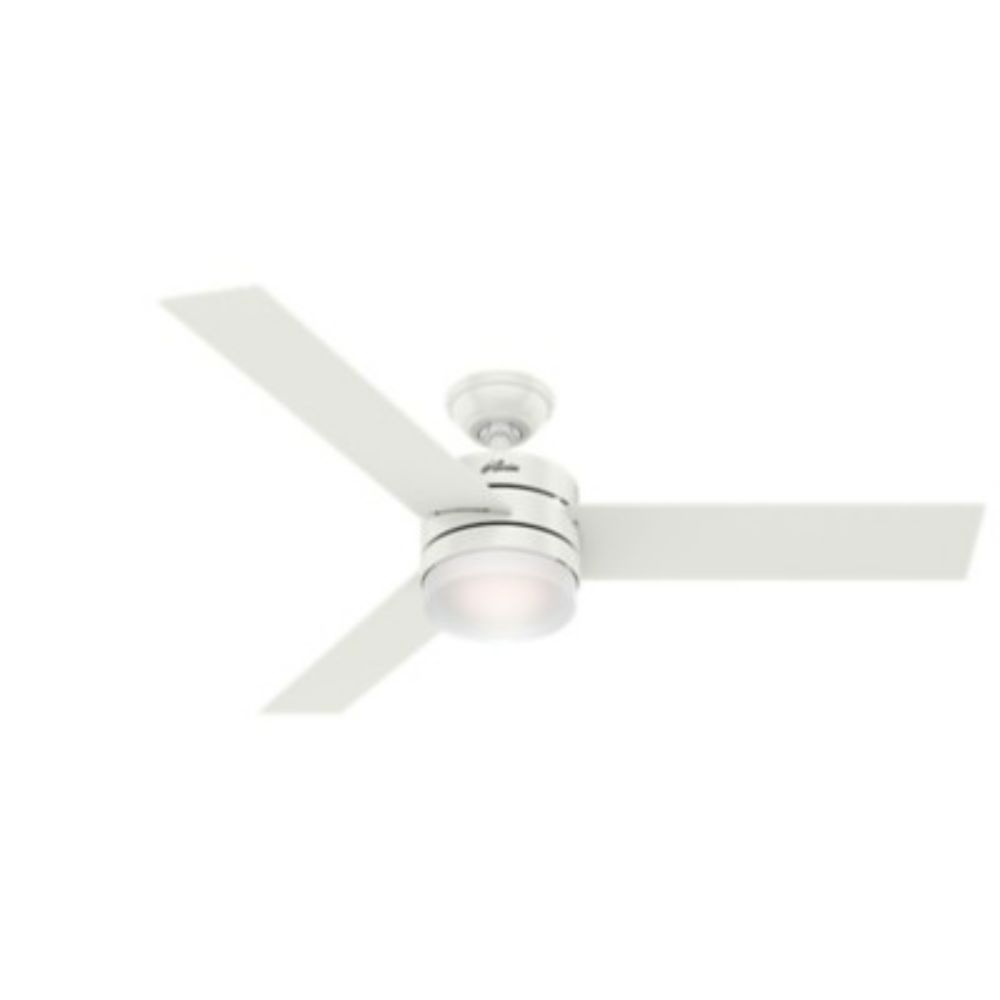 Hunter 59594 Exeter With LED Light 54 Inch Ceiling Fan in Fresh White