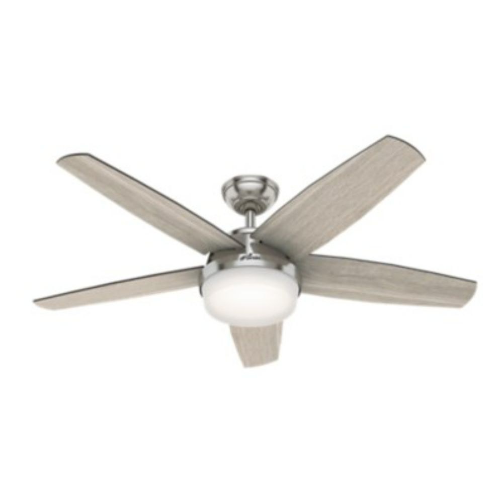 Hunter 59601 Avia With LED Light 52 Inch Ceiling Fan in Brushed Nickel