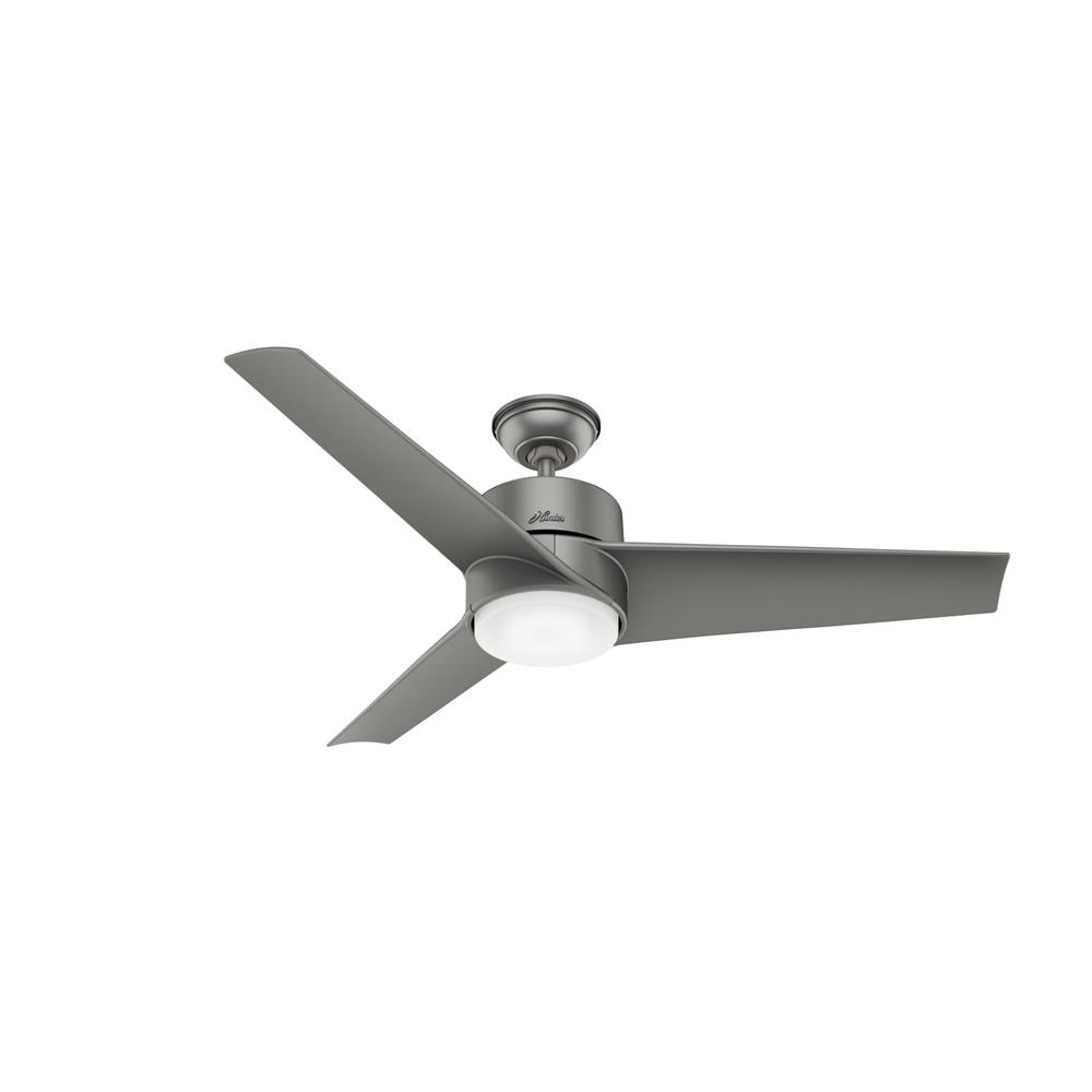 Hunter Fans 59472 Havoc Outdoor with LED Light 54 inch Cailing Fan in Matte Silver