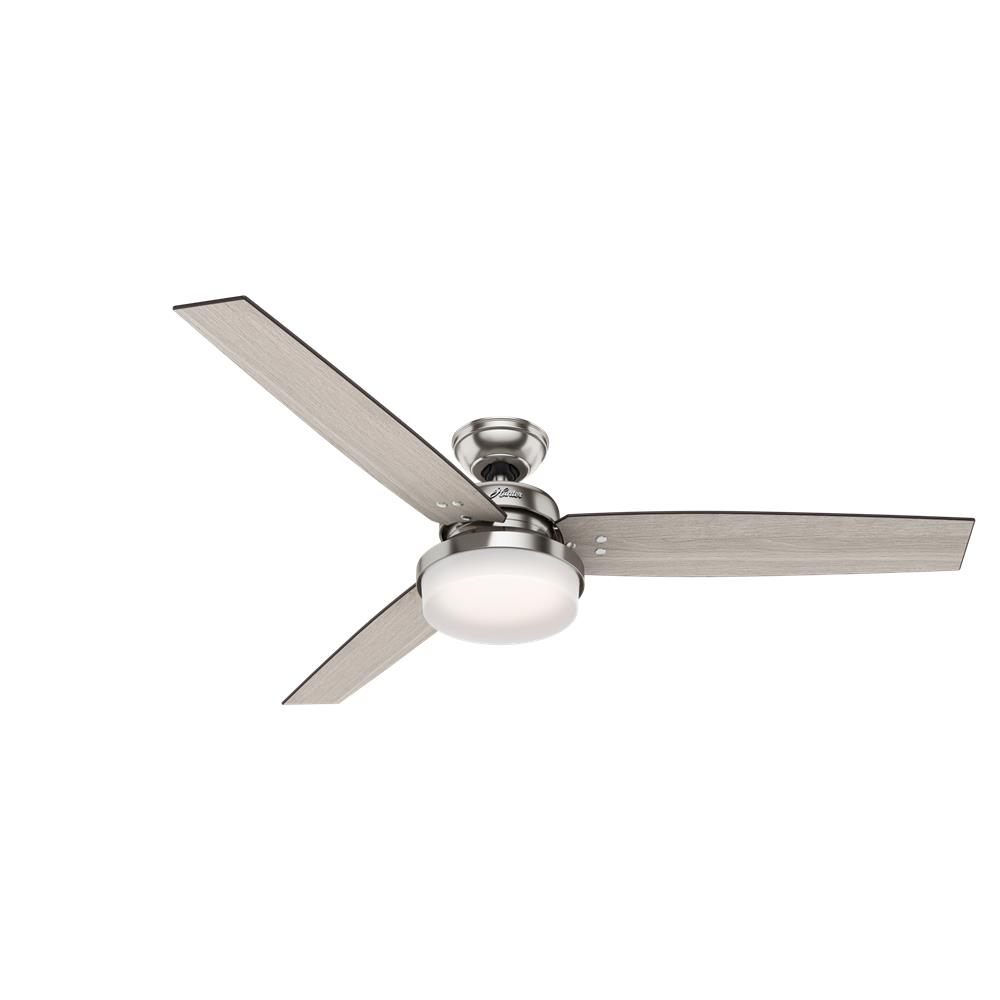 Hunter Fans 59459 Sentinel with LED Light 60 inch Ceiling Fan in Brushed Nickel