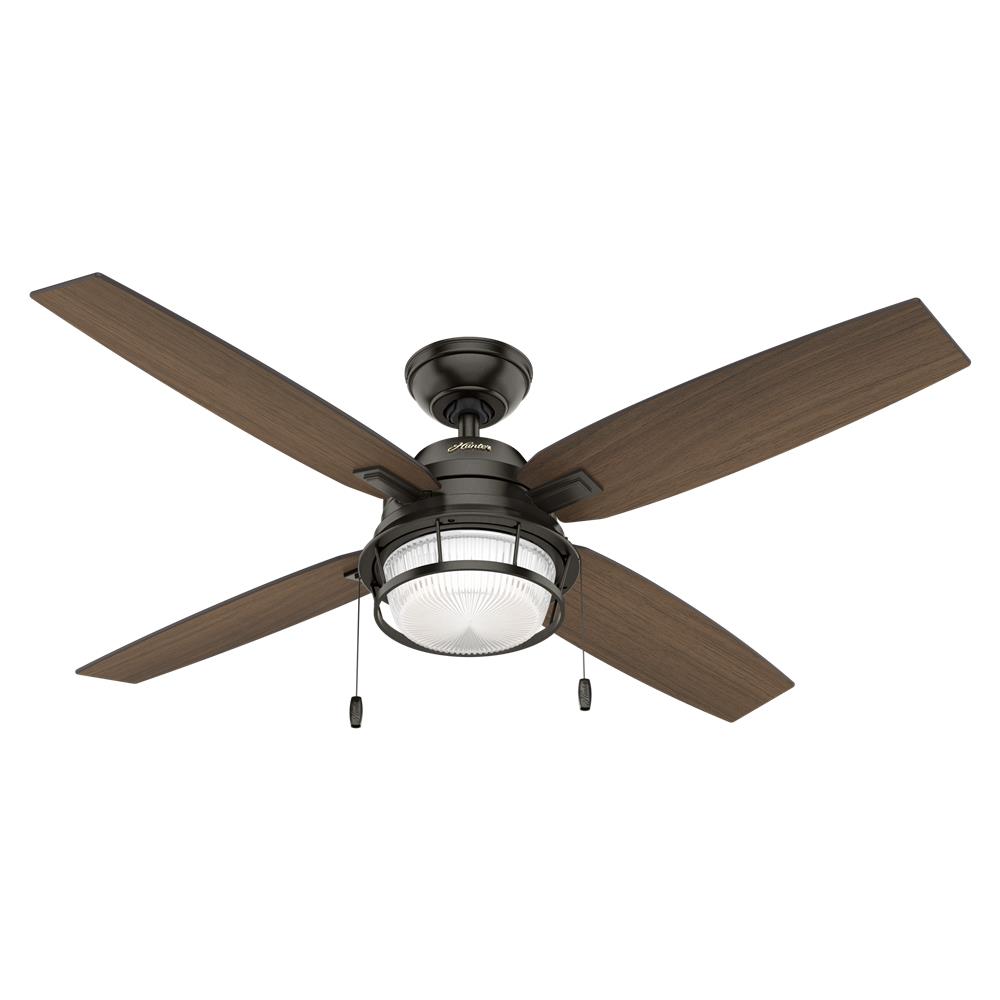 Hunter Fans 59214 Ocala Outdoor with LED Light 52 inch Cailing Fan in Noble Bronze