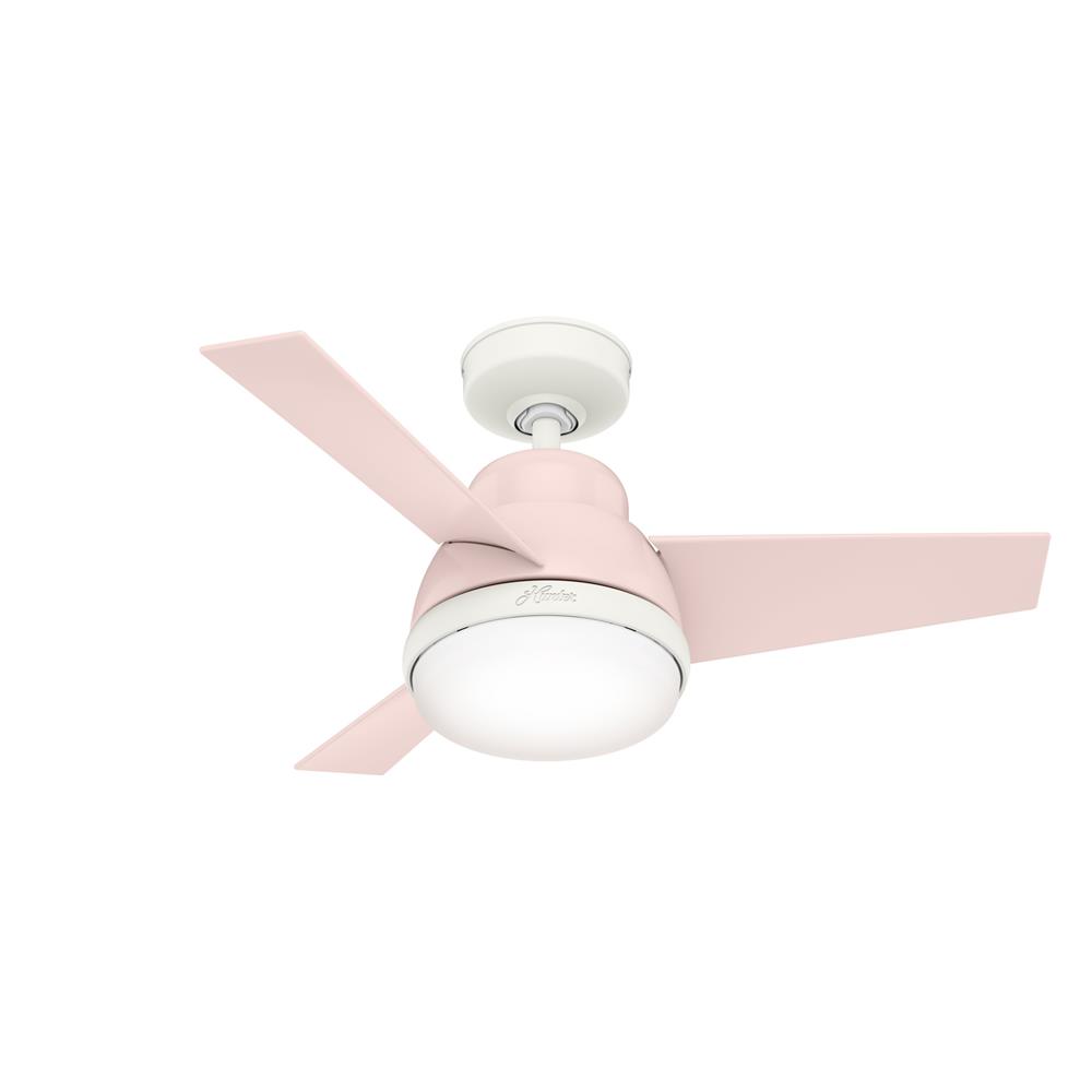 Hunter Fans 51850 Valda with LED Light 36 inch Ceiling Fan in Blush Pink