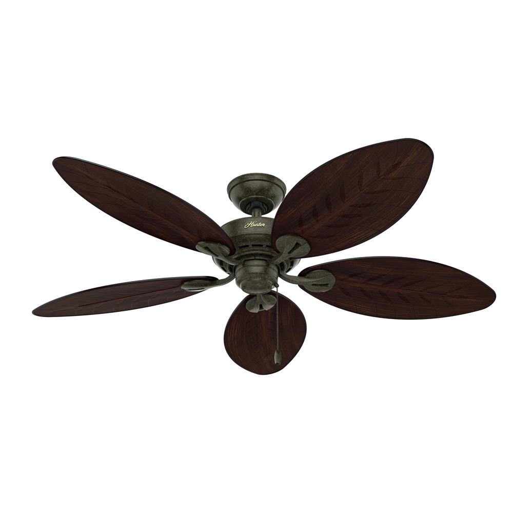 Hunter Fans 50473 Bayview Outdoor 54 inch Cailing Fan in Provencal Gold