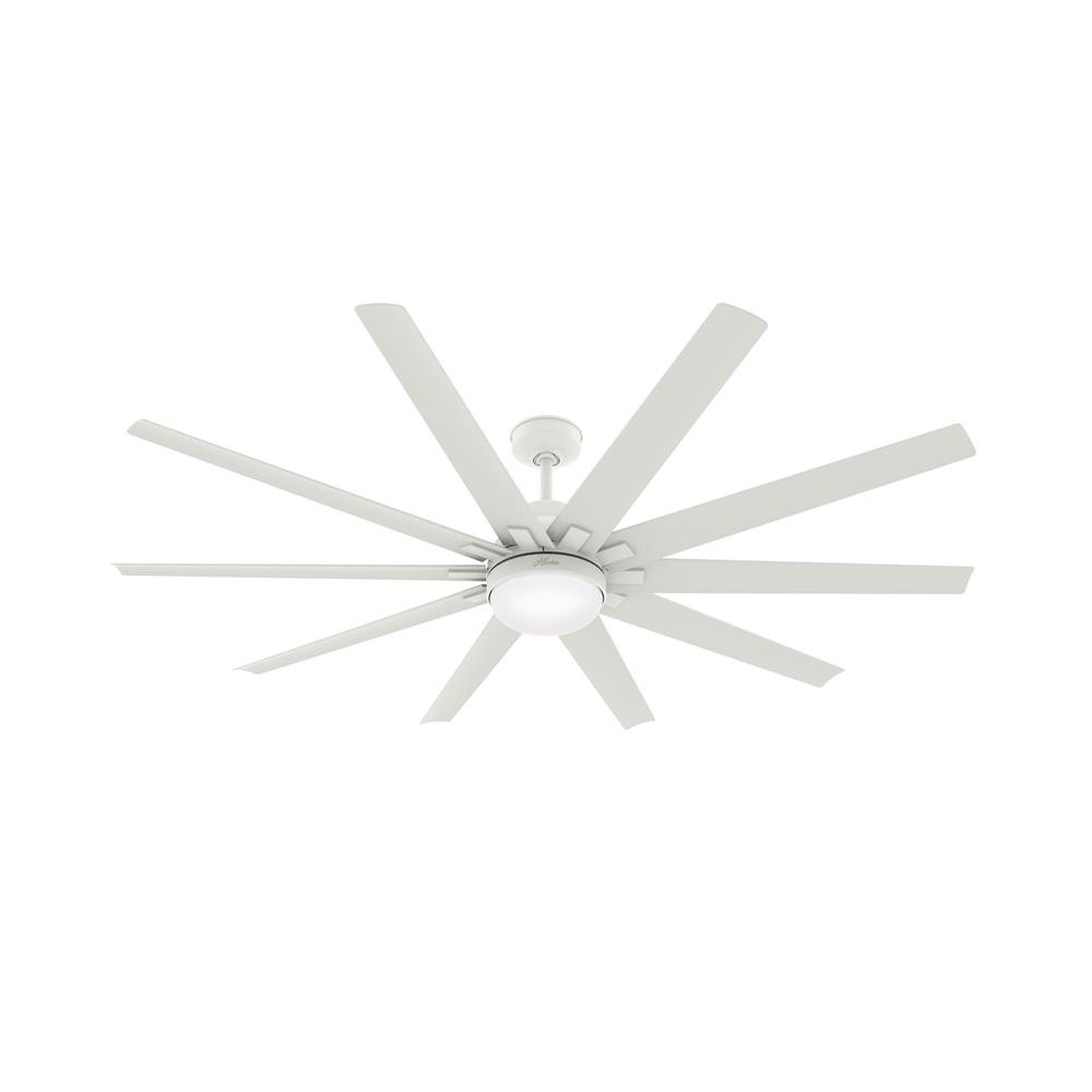 Hunter Fans 50717 Overton with LED Light 72 inch Cailing Fan in Matte White