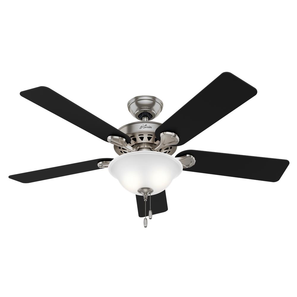 Hunter Fans 53160 Waldon with Light 52 inch Ceiling Fan in Brushed Nickel