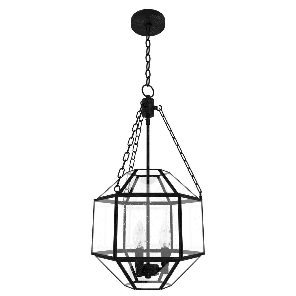 Hunter Fans 19367 Indria 3 Light Pendant 15 inch in Rustic Iron