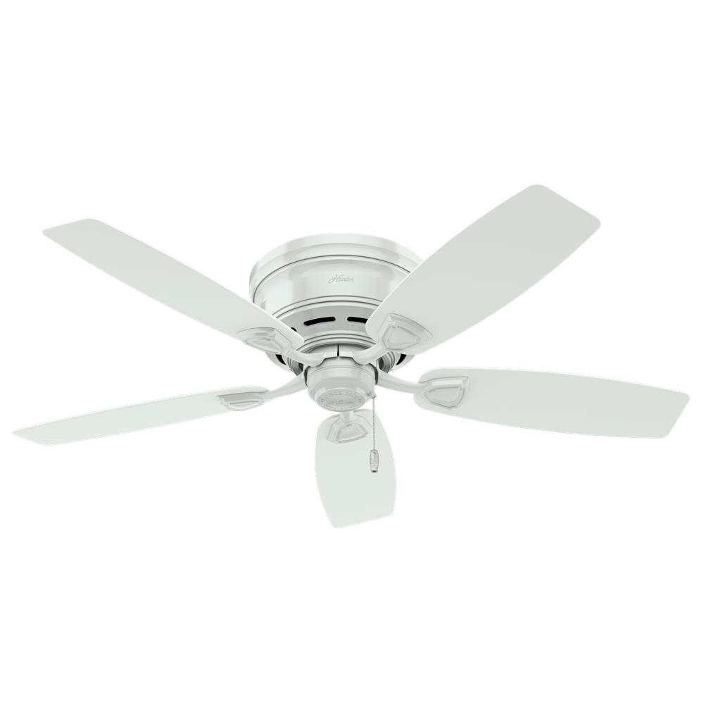 Hunter Fans 53119 Sea Wind Outdoor Low Profile 48 inch Cailing Fan in White