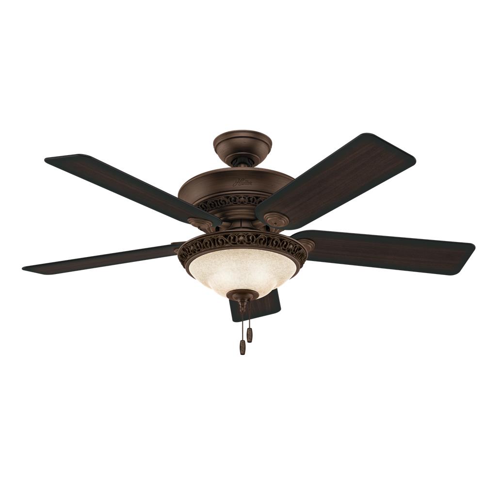 Hunter Fans 53200 Italian Countryside with Light 52 inch Ceiling Fan in P.A. Cocoa