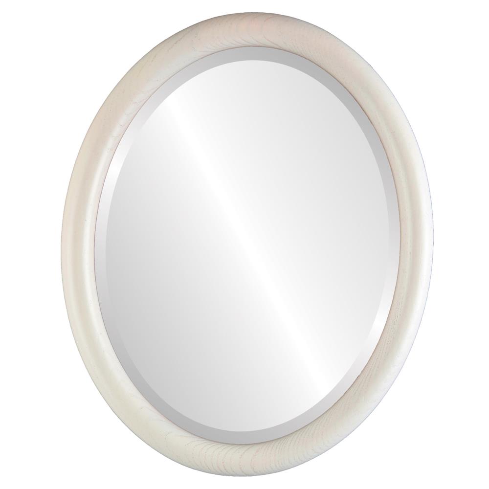 InLine Ovals 200A-CW1216-BEV Sydney Framed Oval Mirror - Country White