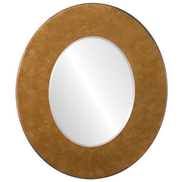 InLine Ovals 864A-BG2228-B Boulard Framed Oval Mirror - Burnished Gold