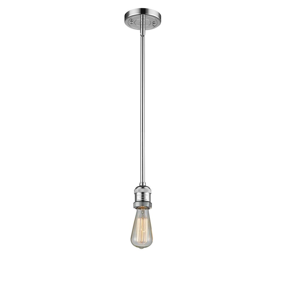 Innovations 200S-PC Bare Bulb 1 Light Mini Pendant part of the Franklin Restoration Collection in Polished Chrome