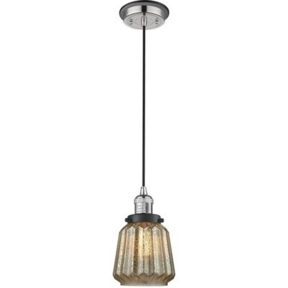 Innovations 201CSW-AB-G142 Chatham Mini Pendant with Switch in Antique Brass