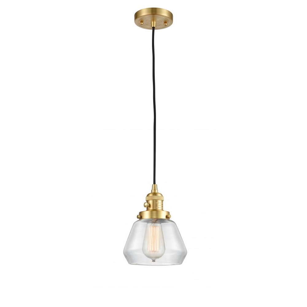 Innovations 201CSW-AB-G171 Fulton Mini Pendant with Switch in Antique Brass